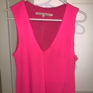 Rachel Roy, pink sleeveless blouse